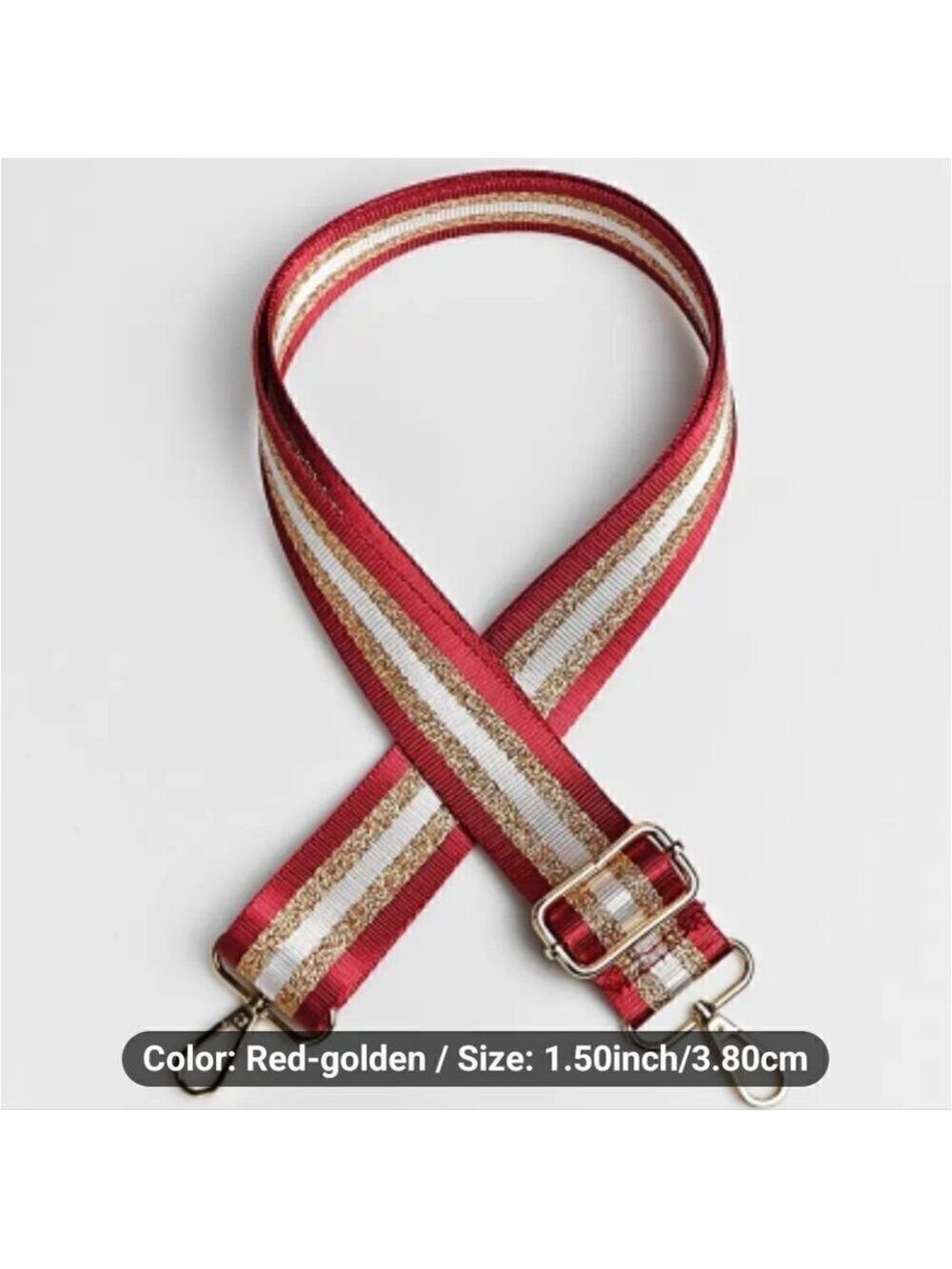 Replacement strap for bag, wide shoulder strap, adjustable canvas straps - Picture 5 of 15